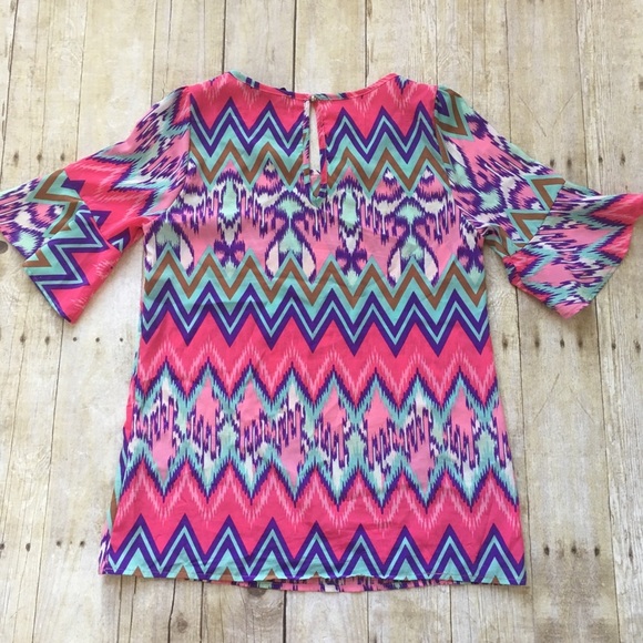 Peach Love Cream California Blouse Top - Picture 4 of 4